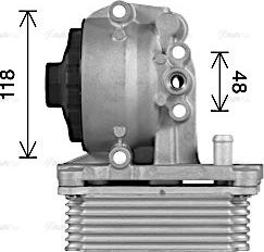 Ava Quality Cooling FD3623H - Radiatore olio, Olio motore www.autoricambit.com