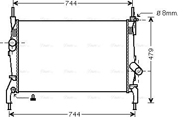 Ava Quality Cooling FD 2404 - Radiatore, Raffreddamento motore www.autoricambit.com