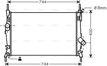 Ava Quality Cooling FD 2403 - Radiatore, Raffreddamento motore www.autoricambit.com