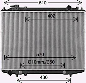 Ava Quality Cooling FD2664 - Radiatore, Raffreddamento motore www.autoricambit.com