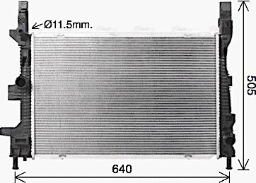 Ava Quality Cooling FD2665 - Radiatore, Raffreddamento motore www.autoricambit.com