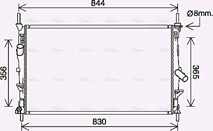 Ava Quality Cooling FD2628 - Radiatore, Raffreddamento motore www.autoricambit.com