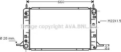 Ava Quality Cooling FD 2194 - Radiatore, Raffreddamento motore www.autoricambit.com