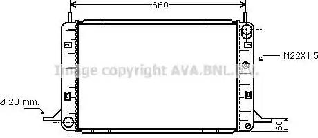 Ava Quality Cooling FD 2193 - Radiatore, Raffreddamento motore www.autoricambit.com