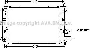 Ava Quality Cooling FDA2152 - Radiatore, Raffreddamento motore www.autoricambit.com