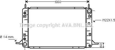 Ava Quality Cooling FD 2113 - Radiatore, Raffreddamento motore www.autoricambit.com