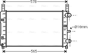 Ava Quality Cooling FD 2117 - Radiatore, Raffreddamento motore www.autoricambit.com