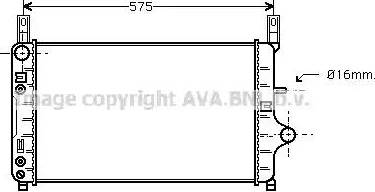 Ava Quality Cooling FD 2128 - Radiatore, Raffreddamento motore www.autoricambit.com