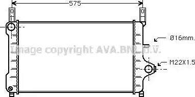 Ava Quality Cooling FD 2172 - Radiatore, Raffreddamento motore www.autoricambit.com