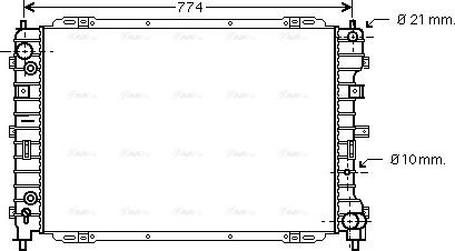 Ava Quality Cooling FD 2345 - Radiatore, Raffreddamento motore www.autoricambit.com