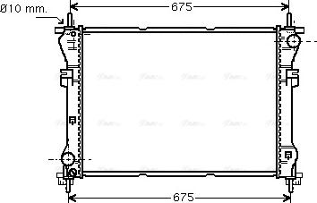 Ava Quality Cooling FD 2319 - Radiatore, Raffreddamento motore www.autoricambit.com