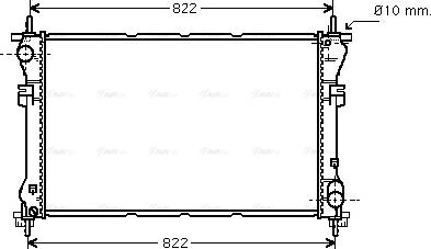 Ava Quality Cooling FD 2320 - Radiatore, Raffreddamento motore www.autoricambit.com