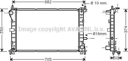 Ava Quality Cooling FDA2379 - Radiatore, Raffreddamento motore www.autoricambit.com