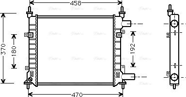 Ava Quality Cooling FD 2257 - Radiatore, Raffreddamento motore www.autoricambit.com