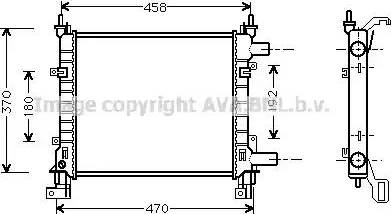 Ava Quality Cooling FD 2260 - Radiatore, Raffreddamento motore www.autoricambit.com