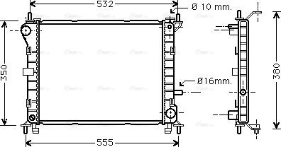 Ava Quality Cooling FD 2263 - Radiatore, Raffreddamento motore www.autoricambit.com