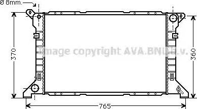 Ava Quality Cooling FD 2202 - Radiatore, Raffreddamento motore www.autoricambit.com