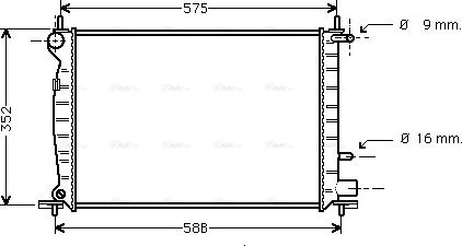 Ava Quality Cooling FD 2219 - Radiatore, Raffreddamento motore www.autoricambit.com