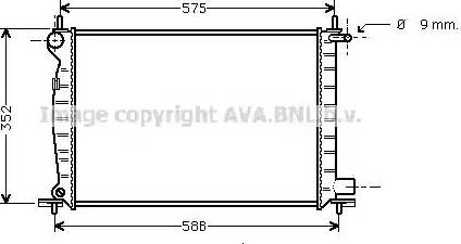 Ava Quality Cooling FD 2225 - Radiatore, Raffreddamento motore www.autoricambit.com