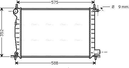 Ava Quality Cooling FD 2224 - Radiatore, Raffreddamento motore www.autoricambit.com