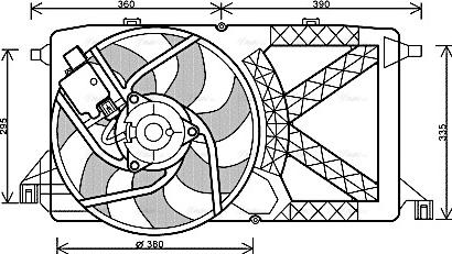 Ava Quality Cooling FD 7544 - Ventola, Raffreddamento motore www.autoricambit.com