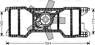 Ava Quality Cooling FD 7540 - Ventola, Raffreddamento motore www.autoricambit.com