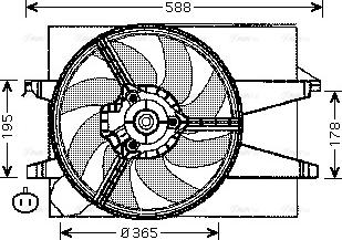 Ava Quality Cooling FD 7541 - Ventola, Raffreddamento motore www.autoricambit.com