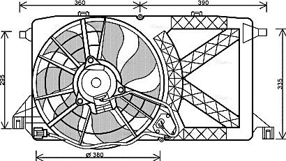 Ava Quality Cooling FD 7548 - Ventola, Raffreddamento motore www.autoricambit.com