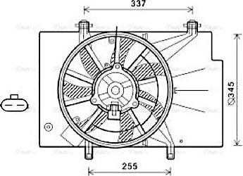 Ava Quality Cooling FD7559 - Ventola, Raffreddamento motore www.autoricambit.com