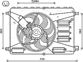 Ava Quality Cooling FD7556 - Ventola, Raffreddamento motore www.autoricambit.com