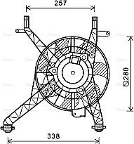 Ava Quality Cooling FD7558 - Ventola, Raffreddamento motore www.autoricambit.com