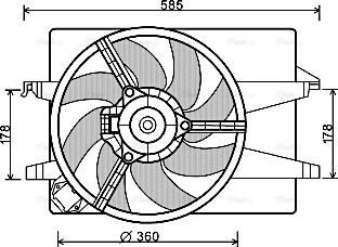 Ava Quality Cooling FD 7553 - Ventola, Raffreddamento motore www.autoricambit.com