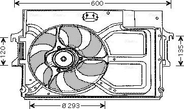 Ava Quality Cooling FD 7519 - Ventola, Raffreddamento motore www.autoricambit.com