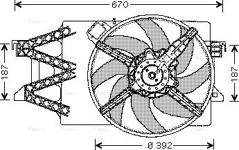 Ava Quality Cooling FD 7514 - Ventola, Raffreddamento motore www.autoricambit.com