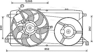 Ava Quality Cooling FD7580 - Ventola, Raffreddamento motore www.autoricambit.com