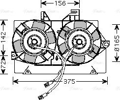 Ava Quality Cooling FD 7539 - Ventola, Raffreddamento motore www.autoricambit.com