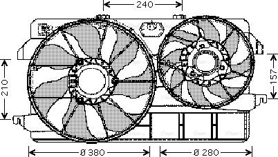 Ava Quality Cooling FD 7535 - Ventola, Raffreddamento motore www.autoricambit.com