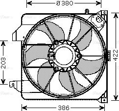 Ava Quality Cooling FD 7538 - Ventola, Raffreddamento motore www.autoricambit.com