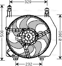 Ava Quality Cooling FD 7525 - Ventola, Raffreddamento motore www.autoricambit.com