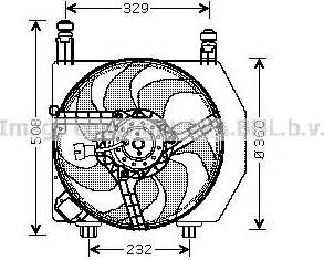 Ava Quality Cooling FD 7528 - Ventola, Raffreddamento motore www.autoricambit.com