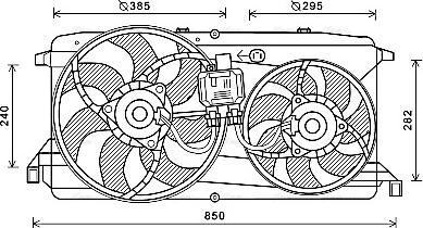 Ava Quality Cooling FD7579 - Ventola, Raffreddamento motore www.autoricambit.com