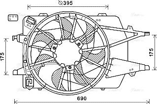 Ava Quality Cooling FD7577 - Ventola, Raffreddamento motore www.autoricambit.com