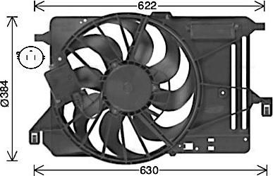 Ava Quality Cooling FD7685 - Ventola, Raffreddamento motore www.autoricambit.com