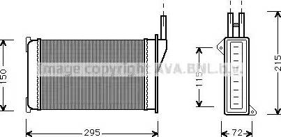 Ava Quality Cooling FDA6098 - Scambiatore calore, Riscaldamento abitacolo www.autoricambit.com