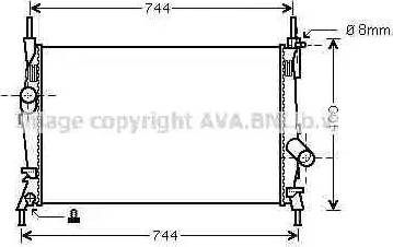 Ava Quality Cooling FDA2403 - Radiatore, Raffreddamento motore www.autoricambit.com