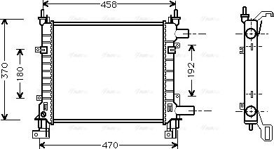 Ava Quality Cooling FDA2260 - Radiatore, Raffreddamento motore www.autoricambit.com