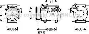 Ava Quality Cooling FDK451 - Compressore, Climatizzatore www.autoricambit.com