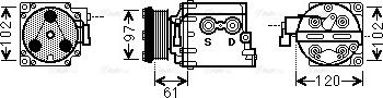 Ava Quality Cooling FDAK436 - Compressore, Climatizzatore www.autoricambit.com