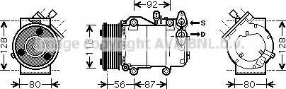 Ava Quality Cooling FDAK393 - Compressore, Climatizzatore www.autoricambit.com