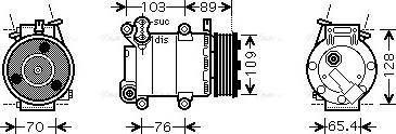 Ava Quality Cooling FDAK392 - Compressore, Climatizzatore www.autoricambit.com